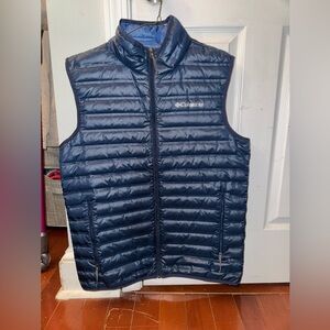 Columbia Powder Lite Vest Men’s Size Medium Navy